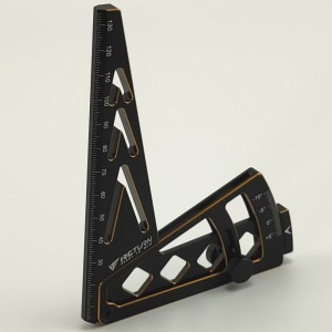 Alloy Suspension Ride Height & Camber Gauge Tool - Gold