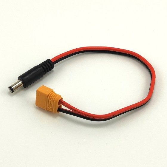 DC5525 Male Plug to SY60 Male Plug Conversion Connector for TS100 Electric Soldering Iron (SY60 male pin in female housing) (SY60 compatible to XT60)
