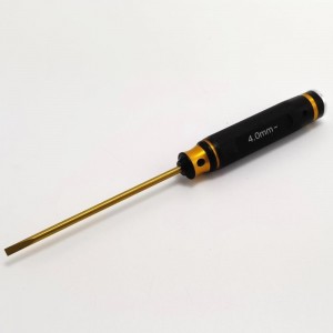 Premium Engine Tuning Screw Driver 4.0mm Flat Head Tip 20mm extended (120mm tip)