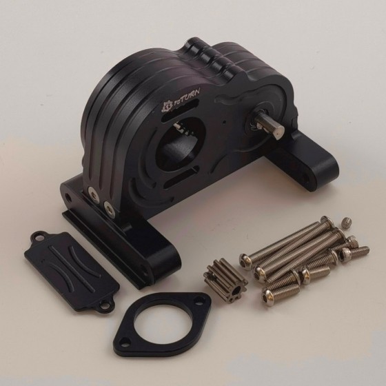 Alloy Center Gear Box for 1/10 LCG RC Crawler - Black B Pedal / Footboard