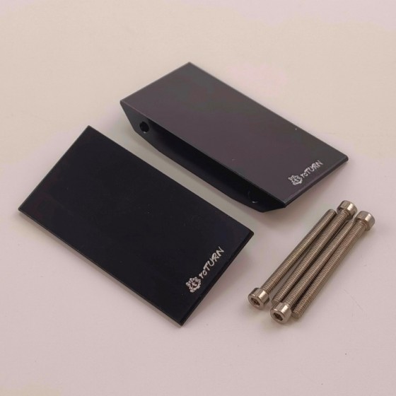 Alloy Left&Right Floor Pans Set Style for 1/10 LCG RC Crawler -Black Pedal / Footboard