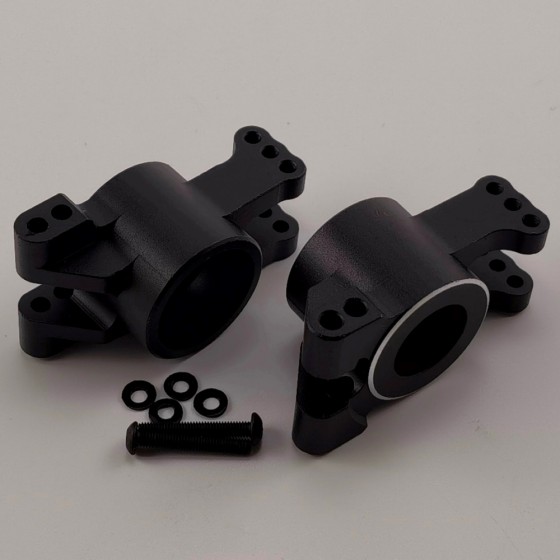 Alloy Rear C Hub Set for 1/8 Traxxas Sledge Monster Truck - Black (Aluminum Rear Knuckle Arm) 1pair/set