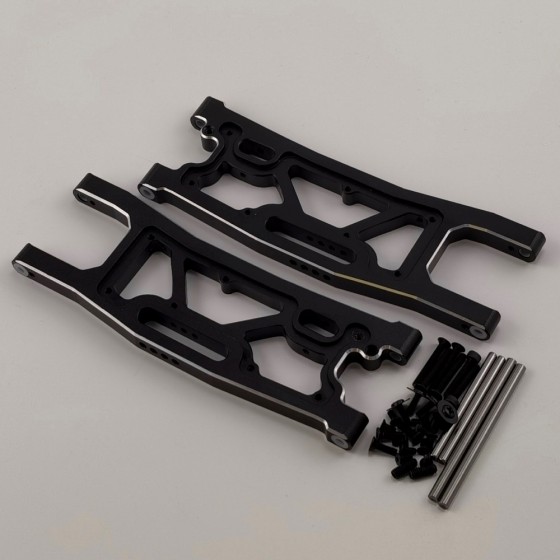 Alloy Rear Suspension Arms for 1/8 Traxxas Sledge Monster Truck - Black