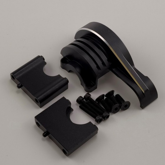 Alloy Main Gear Cover for 1/8 Traxxas Sledge Monster Truck - Black