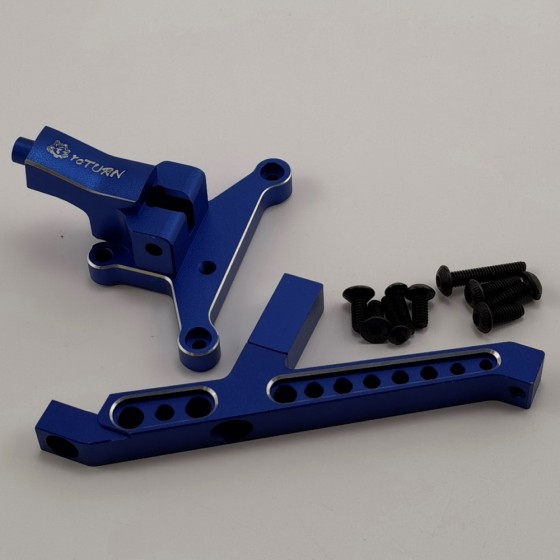 Alloy Front Chassis Brace for 1/8 Traxxas Sledge Monster Truck - Blue