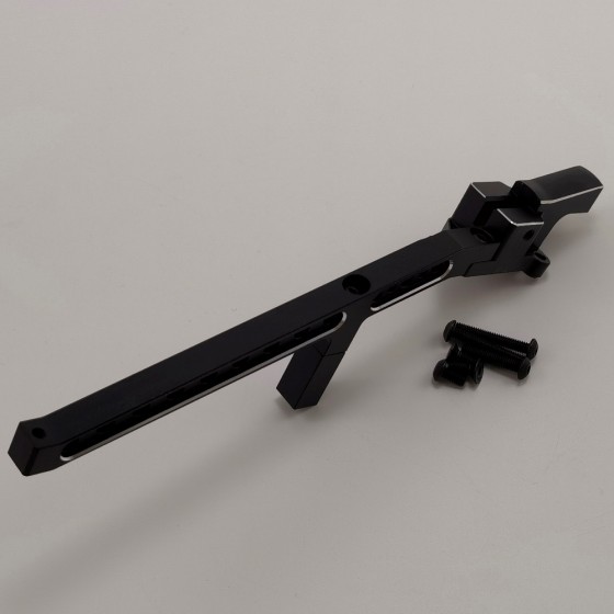 Alloy Rear Chassis Brace for 1/8 Traxxas Sledge Monster Truck - Black