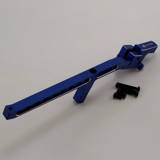 Alloy Rear Chassis Brace for 1/8 Traxxas Sledge Monster Truck - Blue