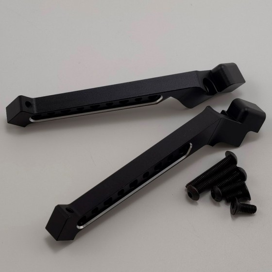 Alloy Rear Chassis Side Brace for 1/8 Traxxas Sledge Monster Truck - Black