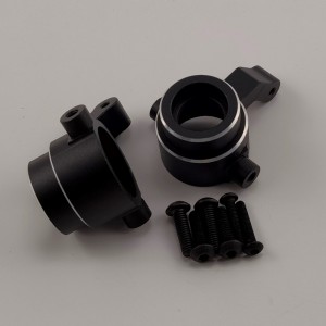 Alloy Spindle Set for 1/8 Traxxas Sledge Monster Truck - Black (Aluminum Front Steering Knuckle /  Knuckle Arm) 1pair/set
