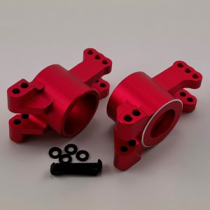 Alloy Rear C Hub Set for 1/8 Traxxas Sledge Monster Truck - Red (Aluminum Rear Knuckle Arm) 1pair/set