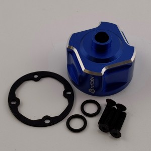 Alloy Heavy Duty Front / Rear Differential Carrier Case for 1/8 Traxxas Sledge Monster Truck - Blue