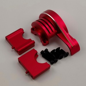 Alloy Main Gear Cover for 1/8 Traxxas Sledge Monster Truck - Red