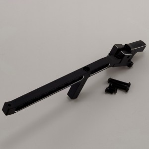 Alloy Rear Chassis Brace for 1/8 Traxxas Sledge Monster Truck - Black
