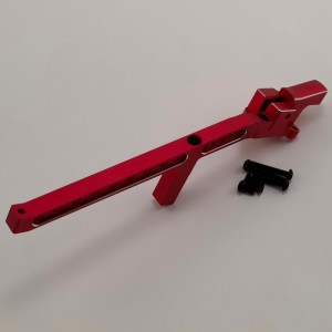 Alloy Rear Chassis Brace for 1/8 Traxxas Sledge Monster Truck - Red