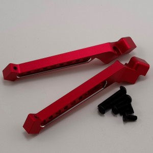 Alloy Rear Chassis Side Brace for 1/8 Traxxas Sledge Monster Truck - Red