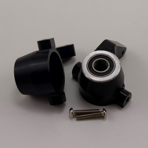 7075 Spindle Set for 1/8 Traxxas Sledge Monster Truck - Black (Aluminum Front Steering Knuckle /  Knuckle Arm) 1pair/set