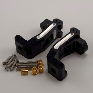 7075 Spindle Carrier for 1/8 Traxxas Sledge Monster Truck - Black (Aluminum Front C Hubs / Cap) 1pair/set