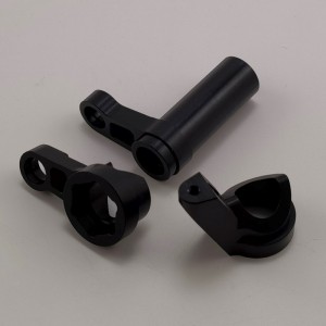 7075 Steering Saver Bellcrank Set for 1/8 Traxxas Sledge Monster Truck - Black (Aluminum Steering Assembly)