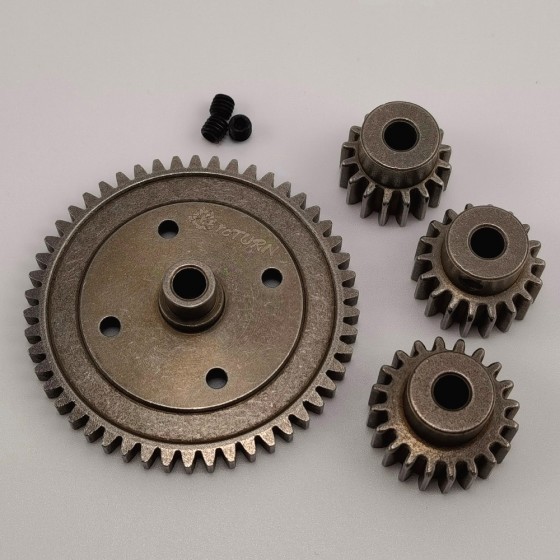 Hardened Spur & Pinion Gear Set (86T/19T/21T) for Traxxas Slash 2WD