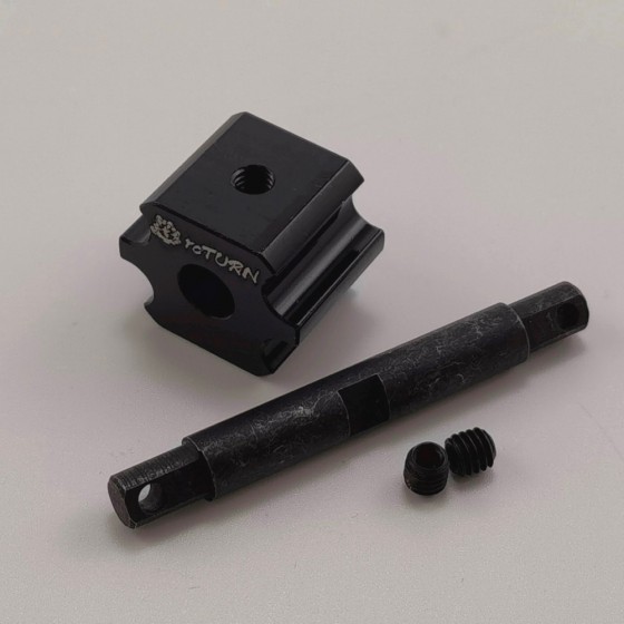 Alloy Differential Locker with Metal Shaft for TRAXXAS Slash 1/10 4WD Rustler HOSS 90076-4 XO-1 TSM Deegan - Black