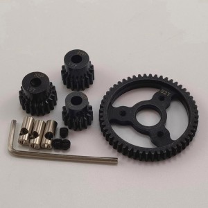 Hardened Spur & Pinion Gear Set (52T/15T/17T/19T) for Traxxas Slash Rustler 4x5