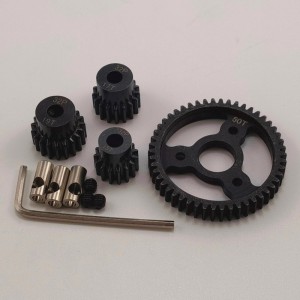 Hardened Spur & Pinion Gear Set (50T/15T/17T/19T) for Traxxas Slash Rustler 4x4
