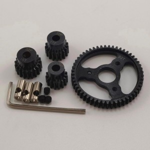 Hardened Spur & Pinion Gear Set (53T/15T/17T/19T) for Traxxas Slash Rustler 4x4