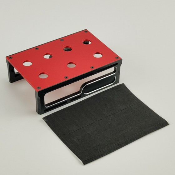 RC Car Stand Kits D for Rc Car Repair Assembly Display - Red/Black 145x98x45mm Unassemblied