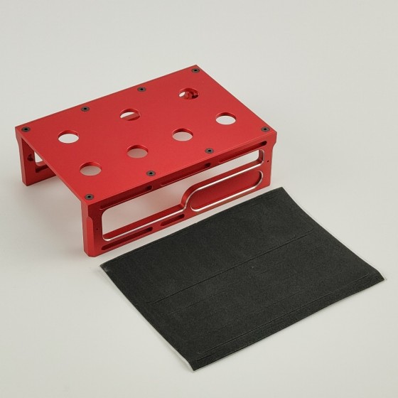 RC Car Stand D for Rc Car Repair Assembly Display - Red 145x98x45mm Unassemblied