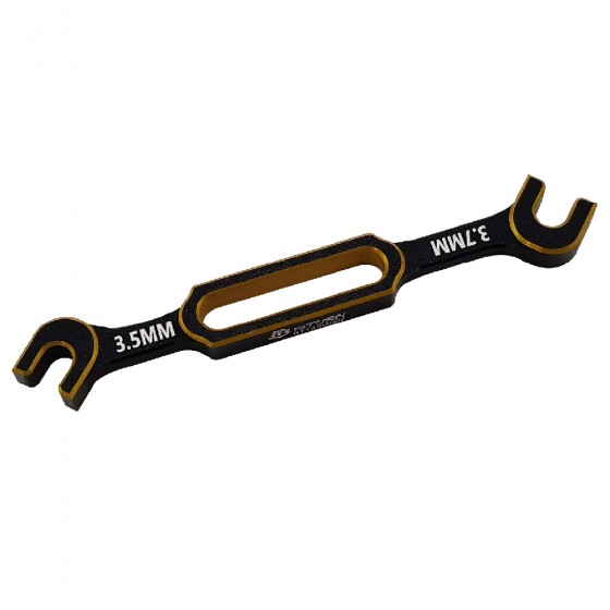 Aluminum RC Turnbuckle Wrenche Set for 1/10 and 1/8 Scale Vehicles: Gold 3.0/3.2mm, 3.5/3.7mm, 4.0/5.0mm, 5.5/6.0mm