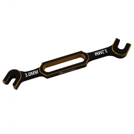 Aluminum RC Turnbuckle Wrenche Set for 1/10 and 1/8 Scale Vehicles: Gold 3.0/3.2mm, 3.5/3.7mm, 4.0/5.0mm, 5.5/6.0mm