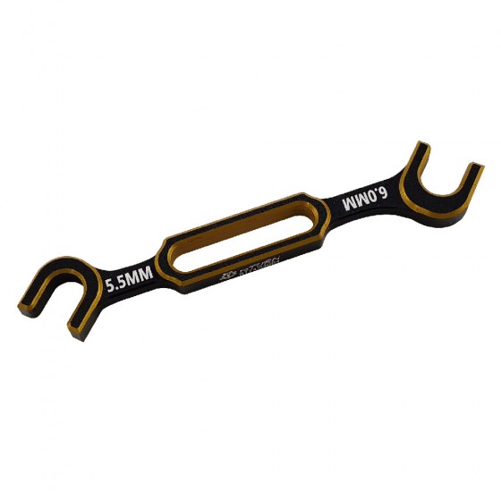 Aluminum RC Turnbuckle Wrenche Set for 1/10 and 1/8 Scale Vehicles: Gold 3.0/3.2mm, 3.5/3.7mm, 4.0/5.0mm, 5.5/6.0mm