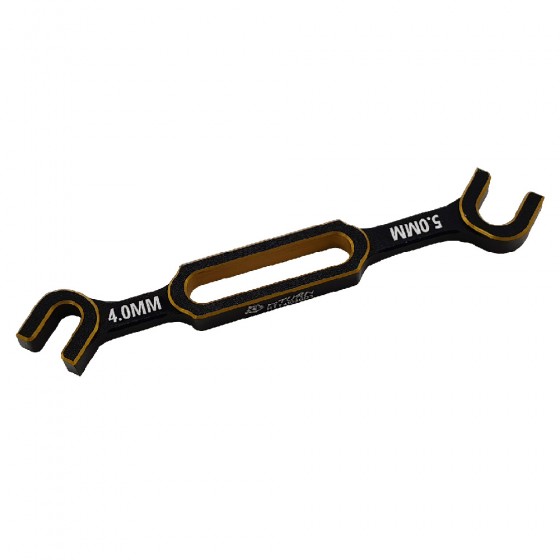Aluminum RC Turnbuckle Wrenche Set for 1/10 and 1/8 Scale Vehicles: Gold 3.0/3.2mm, 3.5/3.7mm, 4.0/5.0mm, 5.5/6.0mm