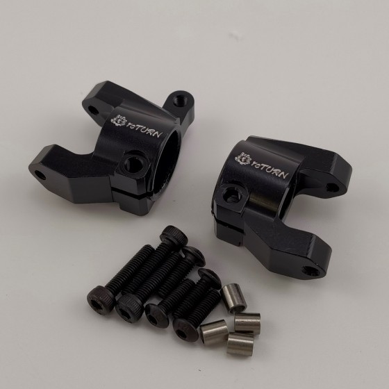 Alloy Castor Block Set for Enduro Sendero 1/10 Rock Crawler - Black