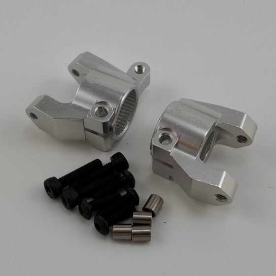  Alloy Castor Block Set for  Enduro Sendero 1/10 Rock Crawler - Silver