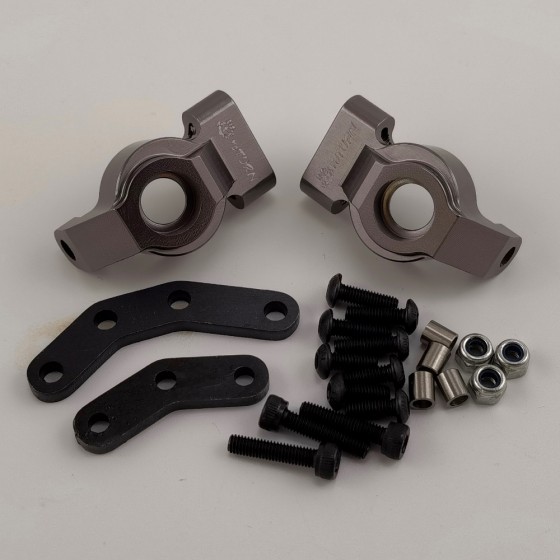  Alloy Steering Block Set for  Enduro Sendero 1/10 Rock Crawler - Ti-Color