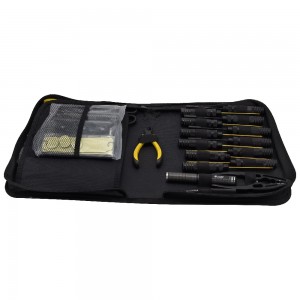 Complete 23 in 1 RC Car Tool Kit with Carrying Bag & Tool Stand: Black
