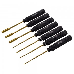 Classic Hex Allen Wrench & Phil & Nut Driver Set for 1/18 1/24 RC Crawler TRX4M SCX24 FCX24 - Black 4pcs 