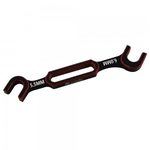 Aluminum RC Turnbuckle Wrench Set for 1/10 and 1/8 Scale Vehicles: Red  3.0/3.2mm, 3.5/3.7mm, 4.0/5.0mm, 5.5/6.0mm