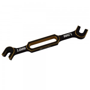Aluminum RC Turnbuckle Wrenche Set for 1/10 and 1/8 Scale Vehicles: Gold 3.0/3.2mm, 3.5/3.7mm, 4.0/5.0mm, 5.5/6.0mm