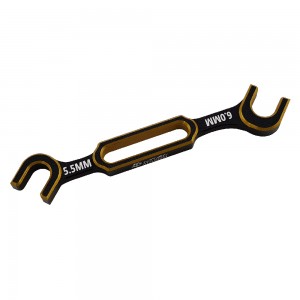 Aluminum RC Turnbuckle Wrenche Set for 1/10 and 1/8 Scale Vehicles: Gold 3.0/3.2mm, 3.5/3.7mm, 4.0/5.0mm, 5.5/6.0mm