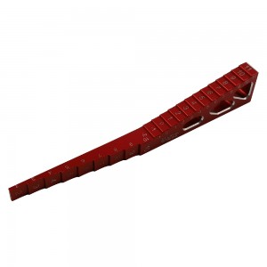 Aluminum Chassis Step Ride Height & Droop Gauge Combo Setup Tool for 1/10 RC Sandard Touring Cars: Red