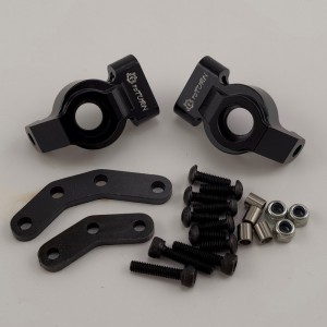  Alloy Steering Block Set for  Enduro Sendero 1/10 Rock Crawler - Black