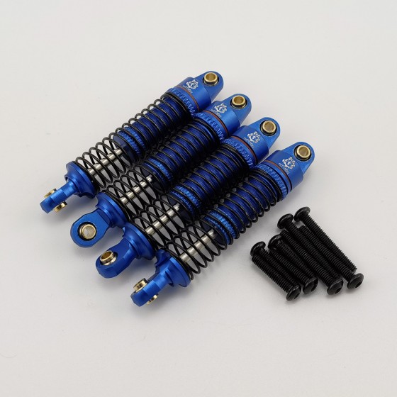 Alloy Shock / Damper Set  for TRX-4M 1/18th Scale Crawler: Black (Aluminum Threaded Mini/Micro Shocks)