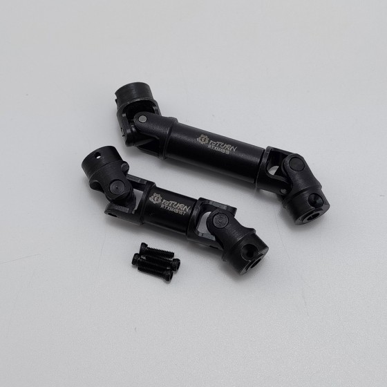 Hardened Steel Front/Rear Center Driveshaft CVD Set for TRX-4M 1/18th Scale Crawler 17g/pc 14g+17g