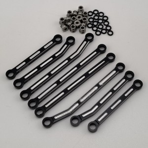 V2 Alloy Suspension Links Set for TRX-4M 1/18th Scale Crawler: Black