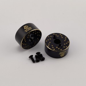 Black Brass Rear Wheel Weight for TRX-4M 1/18th Scale Crawler Dia19.5x9mm 16g/pc 4pcs/set
