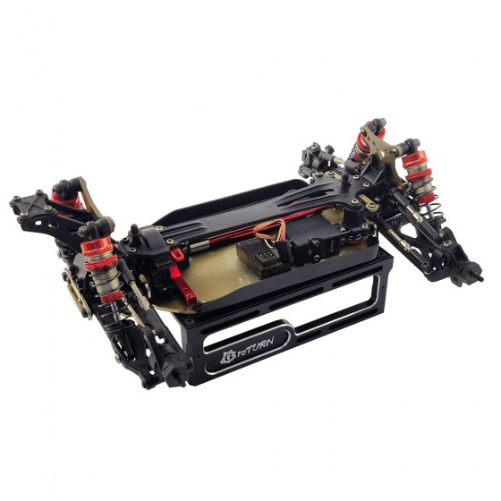 RC Car Work Stand Kit D for LC Racing 1/14 EMB Buggy and Other 1/10 RC Cars - Black 145x98x45mm Unassemblied (Rc Car Repair Assembly Display )