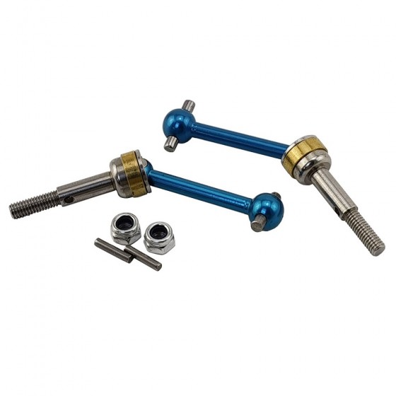 V2 Stainless & Alloy CVD / Universal Shaft for TT02: Blue 2pcs/set
