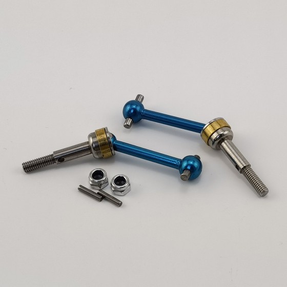 V2 Stainless & Alloy CVD / Universal Shaft for TT02: Blue 2pcs/set